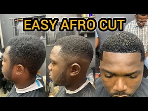 How To Cut Afro Round Cut Haircut (Beginner Friendly Tutorial)