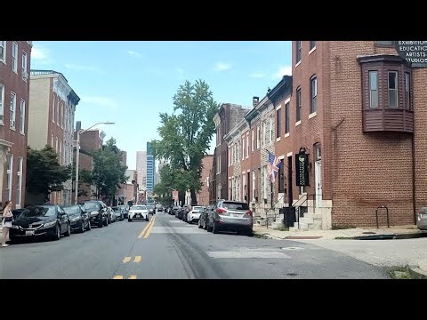 Driving Through Baltimore 🚗 Fort McHenry to Federal Hill | Inner Harbor City Tour 🇺🇸