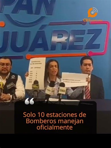 🔥🚒VIDEO: PAN denounces crisis in the Ciudad Juárez Fire Department: only 7 of 10 stations operati...