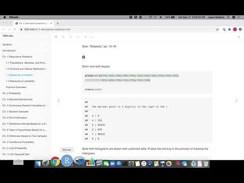 Basic Graphs, Saving .R files, Creating .html files with output