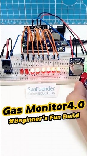 DIY Smoke Level Meter Using Arduino & MQ-2 Sensor #arduino #arduinoproject