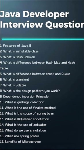 Java Most ask Interview Questions #java #interview #interviewquestions #important #programming