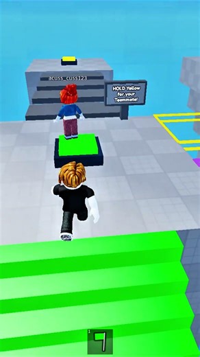 Obbey plays teamwork 🧩puzzle with bacon😱😨 #roblox #shorts