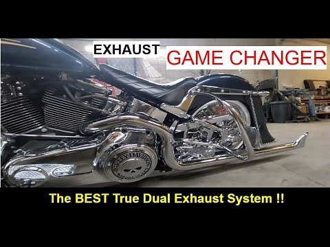 Sampson Dual Fishtail Exhaust Installation - Harley Davidson