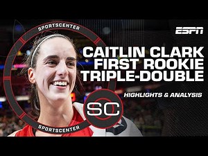 Caitlin Clark's HISTORIC triple-double helps Fever rally past top-ranked Liberty | SportsCenter