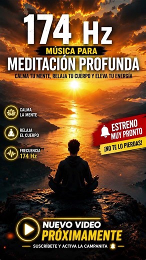 🌿 174 Hz | Meditación Profunda para Calmar la Mente y Relajar el Cuerpo | Música Sanadora #shorts