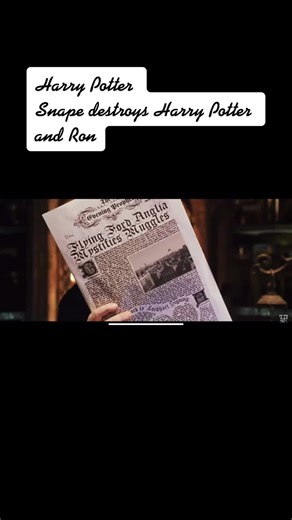 Harry Potter: Snape's Confrontation with Harry and Ron