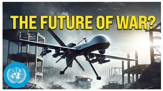 🆕🎥私たちは自律型兵器を止められるか？ 自律型致死兵器システム（人の監視なくして 標的を選択・殺害できるAI搭載マシン）は、 もはやSF映画の中の話ではありません。 中満泉国連事務次長・軍縮担当上級代表と専門家が、 自律型致死兵器システムのリスクと、 国連がなぜその世界的な禁止を 呼びかけているのかを解説します。 ※本動画は国連本部制作動画 Killer Drones: Can We Stop Autonomous Weapons? https://www.youtube.com/watch?v=VqCMkXftDx8 の短編予告映像です。YouTube再生画面の 「設定」⇒「字幕」⇒ 「自動翻訳」⇒「日本語」 を選ぶと、 日本語字幕（YouTubeによる自動翻訳）付でご覧頂けます。 | 国連広報センター (UNIC Tokyo)