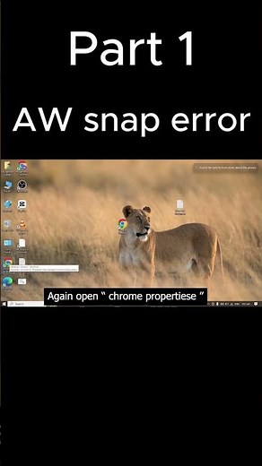 Fix Chrome AW snap error || Google Chrome Aw snap error ( Part 1 )