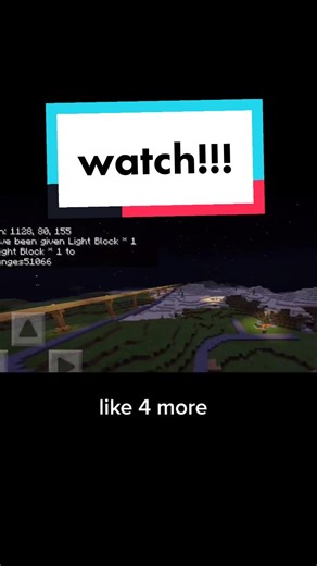 How to make a invisible light block#minecraft #fy #foryou #viral