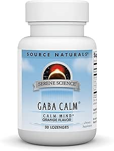 Source Naturals Serene Science GABA, 125 mg, Orange Flavored* - 30 Lozenges