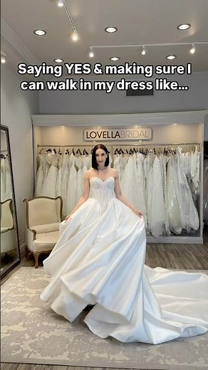 Saying YES in this EXCLUSIVE Leah Da Gloria Basque Waist Ball Gown Wedding Dress 💍