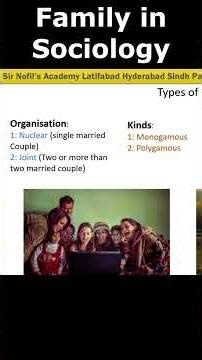 What is Family in Sociology | Types and Function | #sociology #family #genderstudies #society
