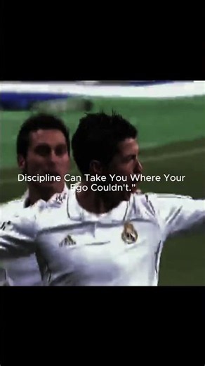 "Ego Takes You Far. Discipline Takes You Further. "#discipline #selfimprovement#football #motivation