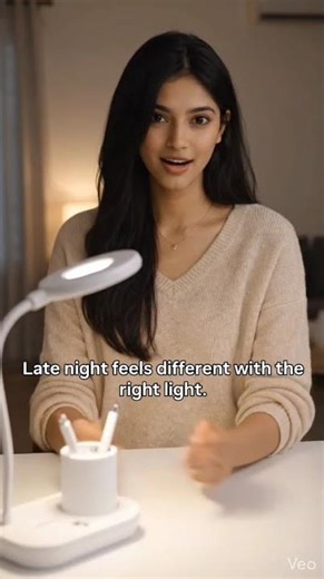 Cozy Late Night Study Setup ✨ Amazon Desk Lamp Review (Aesthetic & Minimal) #desklamp #desksetup