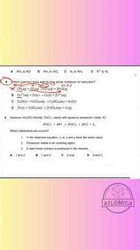 O Level Redox Question Solved in 30 Seconds ⚡ #chemicalformula #chemistryformula #chemistry