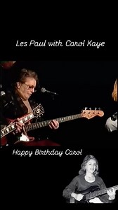 Carol Kaye (born March 24, 1935)- 90- is an American musician. She is one of the most prolific recorded bass guitarists in rock and pop music, playing on an estimated 10,000 recordings in a career spanning over 65 years. Kaye was the sole regular female member of the Wrecking Crew (though she has said the collective were never known by this name, which was later invented by Hal Blaine), a collective of studio musicians who played on a large number of hit records from Los Angeles in the 1960s. Le