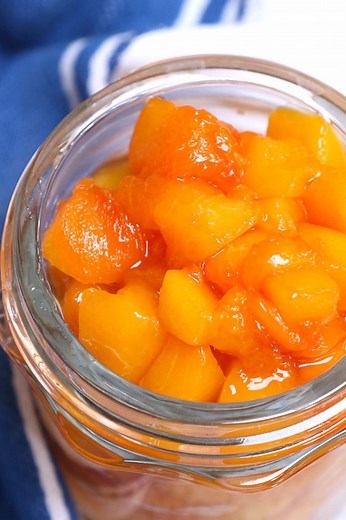 Simple Peach Compote (Peach Sauce   VIDEO)