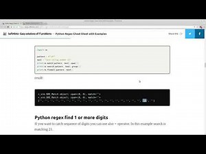 python regex cheat sheet with examples