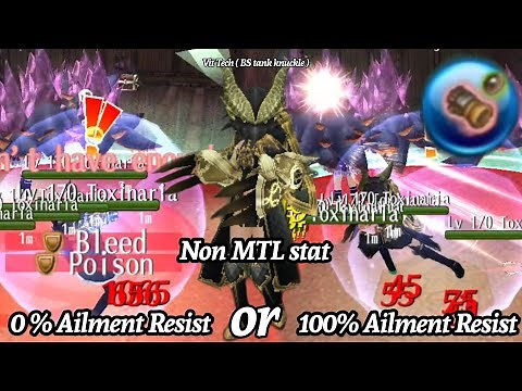 Toram Online - Having 100% Ailment Resist without MTL stat ( Equipment Set )