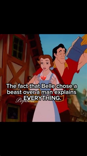 When a beast feels safer🥺#beautyandthebeast #disney #disneymovies