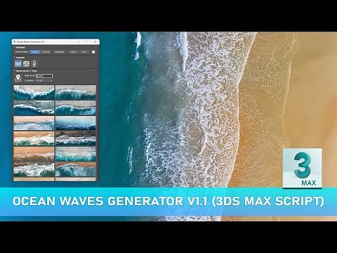 Ocean Waves Generator v1.1 Script / Plugin Autodesk 3Dsmax