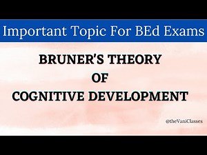 BRUNER'S THEORY OF COGNITIVE DEVELOPMENT | The Vani Classes | BEd Notes