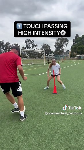 High Intensity Soccer Drills for 1️⃣ Touch Passing