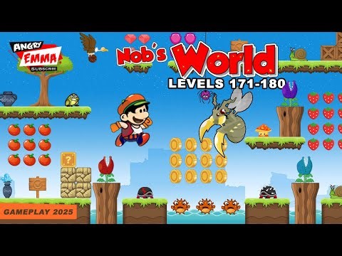 Nob's World - Levels 171-180 + BOSS (gameplay 2025)