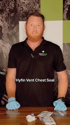 TacMed Australia | Quick demo on how to use a Hyfin Vent Chest Seal. A few things to remember: ✂️ Expose the entire wound and look for any secondary or exit... | Instagram
