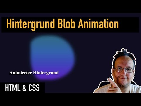 How do I create a background blob animation using HTML and CSS?