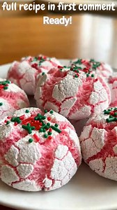 1.8M views · 7.6K reactions | Strawberry Christmas Jello Cool Whip Cookies Soft & Festive Strawberry Jello Cool Whip Cookies with Christmas Sprinkles Ingredients: 1 box white cake mix (15.25 oz) 1 box strawberry Jell-O powder (3 oz) 1 tub Cool Whip (8 oz), thawed 1 large egg | Easy Recipes | Facebook