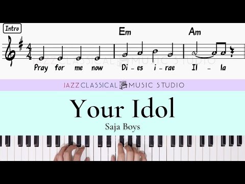 Your Idol - Saja Boys | KPop Demon Hunters | Piano Tutorial (EASY) | WITH Music Sheet | JCMS