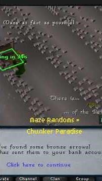 How to Farm the Chest in Maze Randoms! #osrs #gaming #shorts