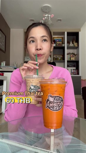 Comparing Premium Thai Tea Differences at Cafe Amazon
