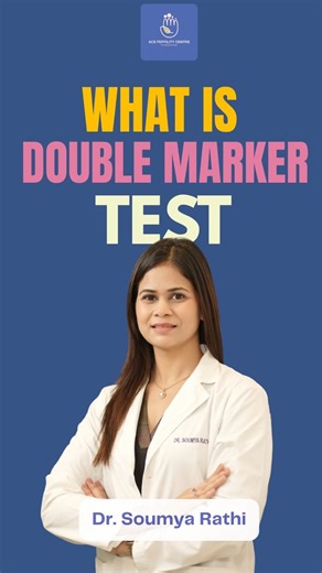 Double Marker Test explained 🤍 Confused about why this test is advised in early pregnancy? The Double Marker Test is a first-trimester screening test that helps assess the risk of certain chromosomal conditions. 📅 Best done between 11–13 6 weeks ⚠️ Screening test, not a diagnosis Always discuss your reports with your doctor. #DoubleMarkerTest #FirstTrimester #PrenatalScreening #PregnancyCare #AntenatalCare | Ace Fertility Centre By Dr. Soumya Rathi