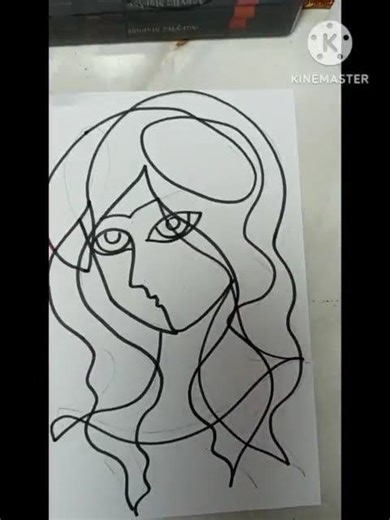 Two-Faced Girl 🎭✨ | Contour Art Coloring