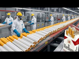 Inside a Cigarette Factory | From Tobacco Leaf to Cigarette Pack (Full Process)