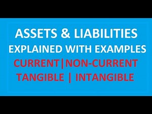 Assets & Liabilities Explained | Current, Non-Current, Tangible & Intangible with Examples