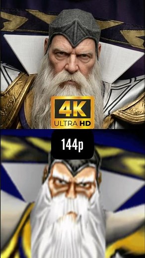 Warcraft III Frozen Throne 144p VS 4K #warcraft #wow #worldofwarcraft #144p #4k