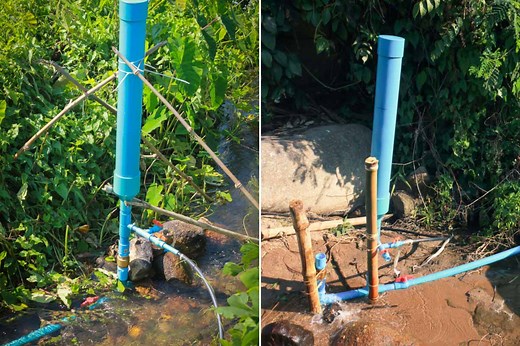 Comment fabriquer une pompe à eau sans électricité (bélier hydraulique) ?