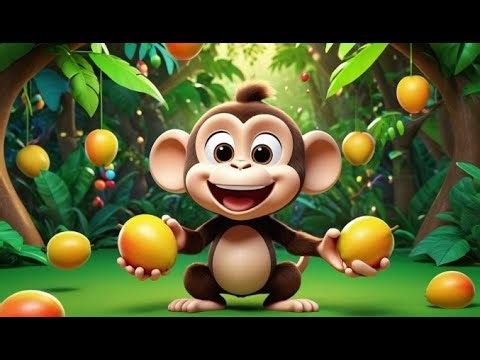 The Monkey in the Mango Tree | Nursery Rhyme and Educational Song for Kids