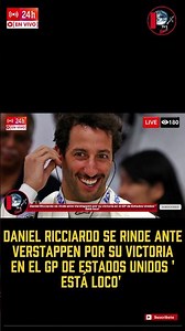 Daniel Ricciardo bows out to Verstappen for his US GP win. 'He's crazy.'