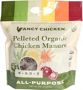 All-Purpose Manure - 5lbs Pelleted Dried Organic Chicken Manure | All-Natural Plant Food | Ideal for Vegetables Plants Fruits Trees Lawn Gardening & Farming | USDA Organic