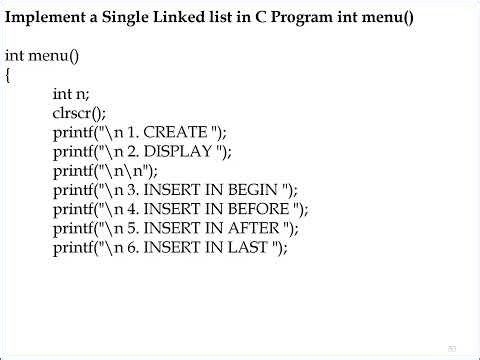 single link list in C Language Part 2