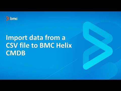 Importing data from a CSV file into CMDB by using Atrium Integrator