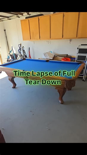 Mario Esparza on Instagram: "Time lapse of Full Tear Down of the Pool Table. #pooltable #venturacounty #losangeles #itcanbedone #billiards"