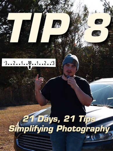 Tip 8 in the 21 part series. Explaining the light meter Key Takeaways: ◽️Shows the exposure level based on your focus point. When the dot is closer to the center it is more balanced overall. ◽️Your photo is over exposed when the dot is more to the right of the meter which can lead to lost data in the over exposed spots. ◽️Same thing with your photo being under exposed, if the dot is on the left then this could lead to data lost in the shadows. ◽️The best balance is to be between -1 and 1 so you 