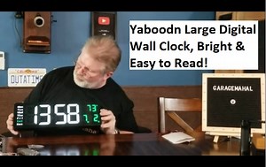 Watch Large Digital Wall Clock with Remote, Bright & Easy to Read on Amazon Live