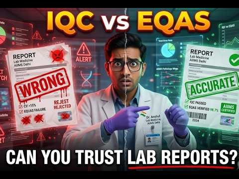 IQC vs EQAS in 5 Minutes | Lab Medicine Simplified | Dr. Anshul #labmedicine #aiimsdelhi